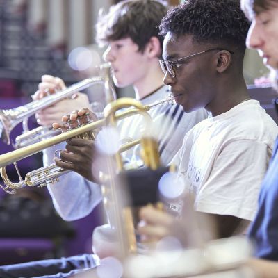 Junior Guildhall brass players